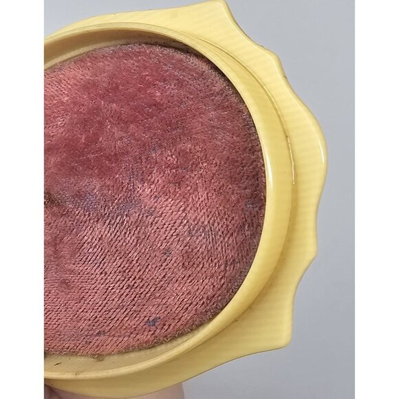 Vintage Ivory Pyralin Dubarry French Celluloid Vanity Jewelry Box Velvet Lined - Picture 15 of 16